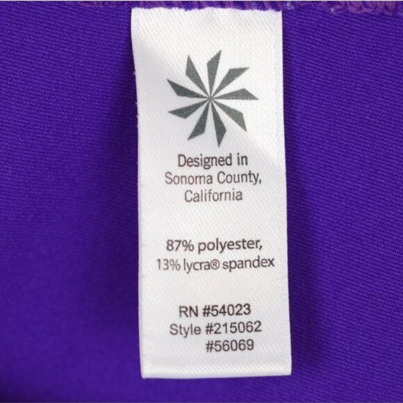 Athleta Intrepid Women's Medium Purple 1/4 Zip Sun Shield Cap Sleeve Rashguard - Picture 8 of 9